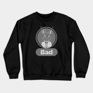 punk rock rabbit Crewneck Sweatshirt